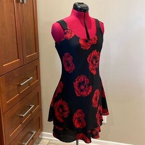 EUC ❤️ Vintage Scarlet Moody Floral Mini Fit & Flare Sundress Sz 4 / US XS - S